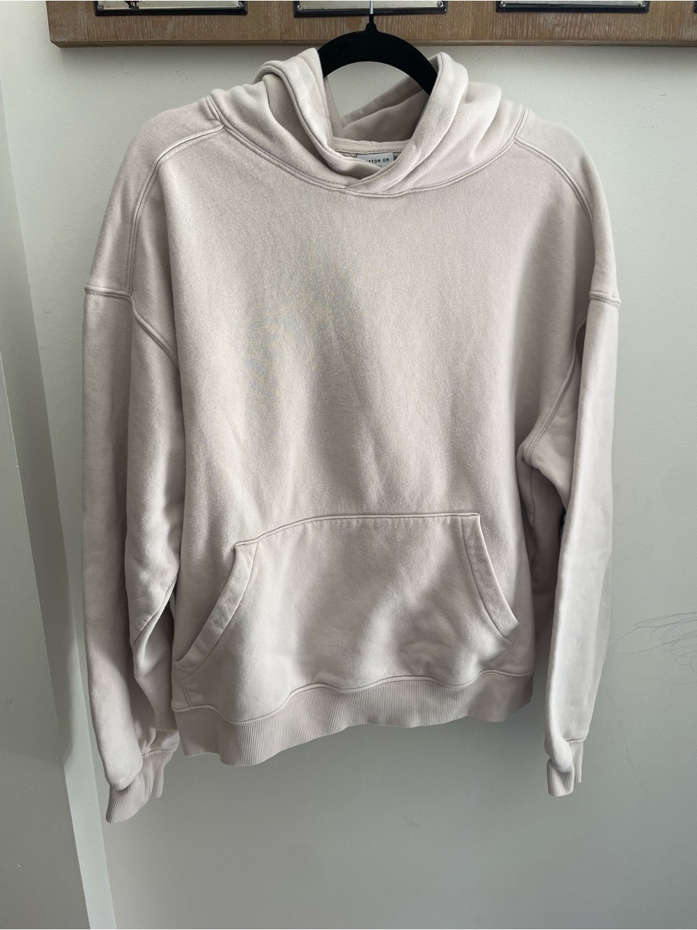 Cotton On Box Fit Hoodie - Cream